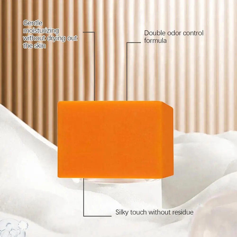 100g Natural Persimmon Body Soap for Odor Control and Daily Cleansing Persimmon Deodorant Soap Bar for Men & Women Skin Care