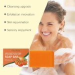 100g Natural Persimmon Body Soap for Odor Control and Daily Cleansing Persimmon Deodorant Soap Bar for Men & Women Skin Care - Image 3