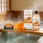 OceAura Persimmon Soap Bar for Body Odor Control Deodorant Professional Skin Cleaning Goat Milk Body Wash Persimmon Shower Gel - Image 4