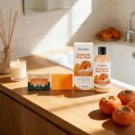 OceAura Persimmon Soap Bar for Body Odor Control Deodorant Professional Skin Cleaning Goat Milk Body Wash Persimmon Shower Gel - Image 5