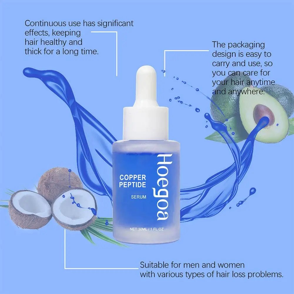 Copper Peptide Hair Density Serum Deep Nourishment And Moist For Damage Hair Treatment,anti-hair Loss Natural Hair Growth Liquid Copper Peptide Hair Density Serum Deep Nourishment And Moist For Damage Hair Treatment,anti-hair Loss Natural Hair Growth Liquid
