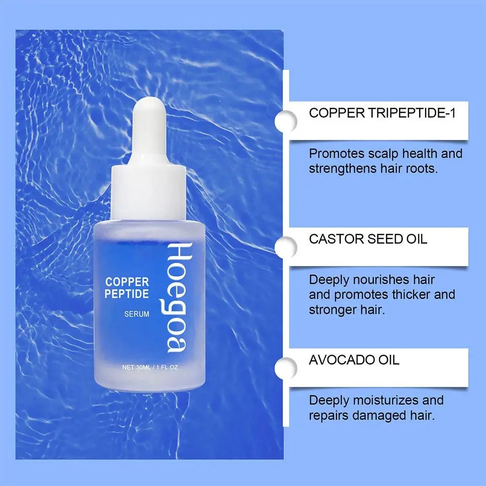 Copper Peptide Hair Density Serum Deep Nourishment And Moist For Damage Hair Treatment,anti-hair Loss Natural Hair Growth Liquid Copper Peptide Hair Density Serum Deep Nourishment And Moist For Damage Hair Treatment,anti-hair Loss Natural Hair Growth Liquid