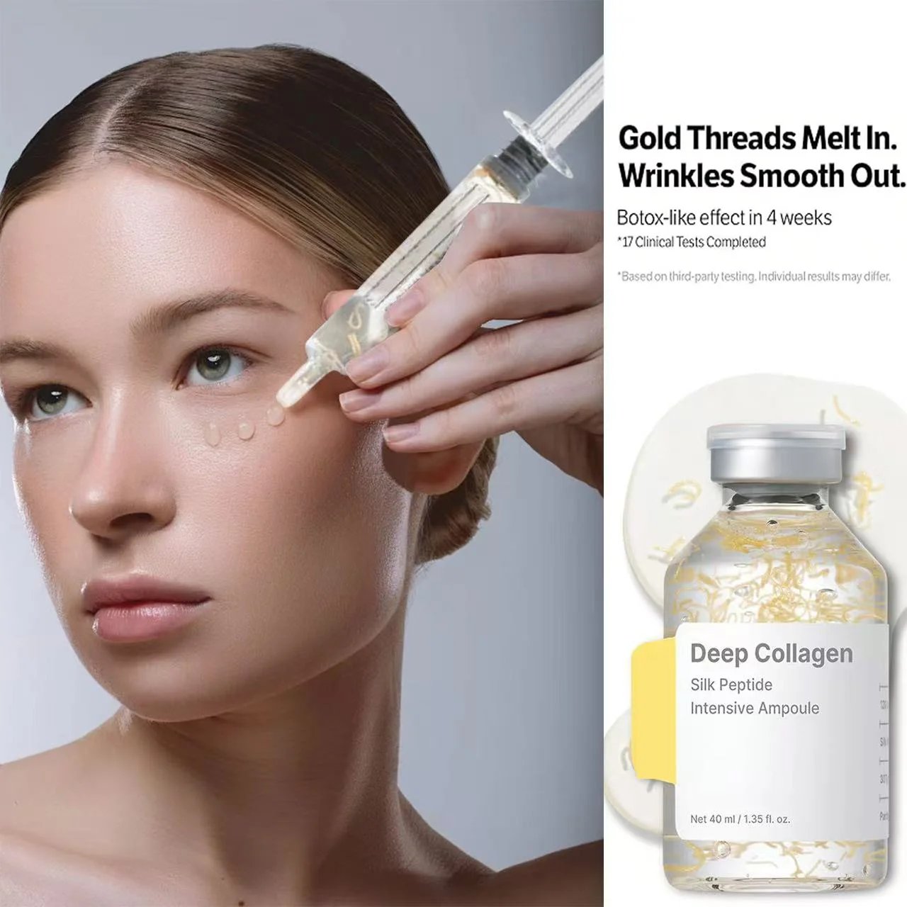 Silk Peptide Intensive Lifting Ampoule |Anti-Aging Serum For Face With Collagen & 30 Peptide Complex Skin Tightening & Firming Silk Peptide Intensive Lifting Ampoule |Anti-Aging Serum For Face With Collagen & 30 Peptide Complex Skin Tightening & Firming