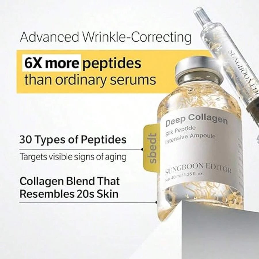 Silk Peptide Intensive Lifting Ampoule |Anti-Aging Serum For Face With Collagen & 30 Peptide Complex Skin Tightening & Firming Silk Peptide Intensive Lifting Ampoule |Anti-Aging Serum For Face With Collagen & 30 Peptide Complex Skin Tightening & Firming