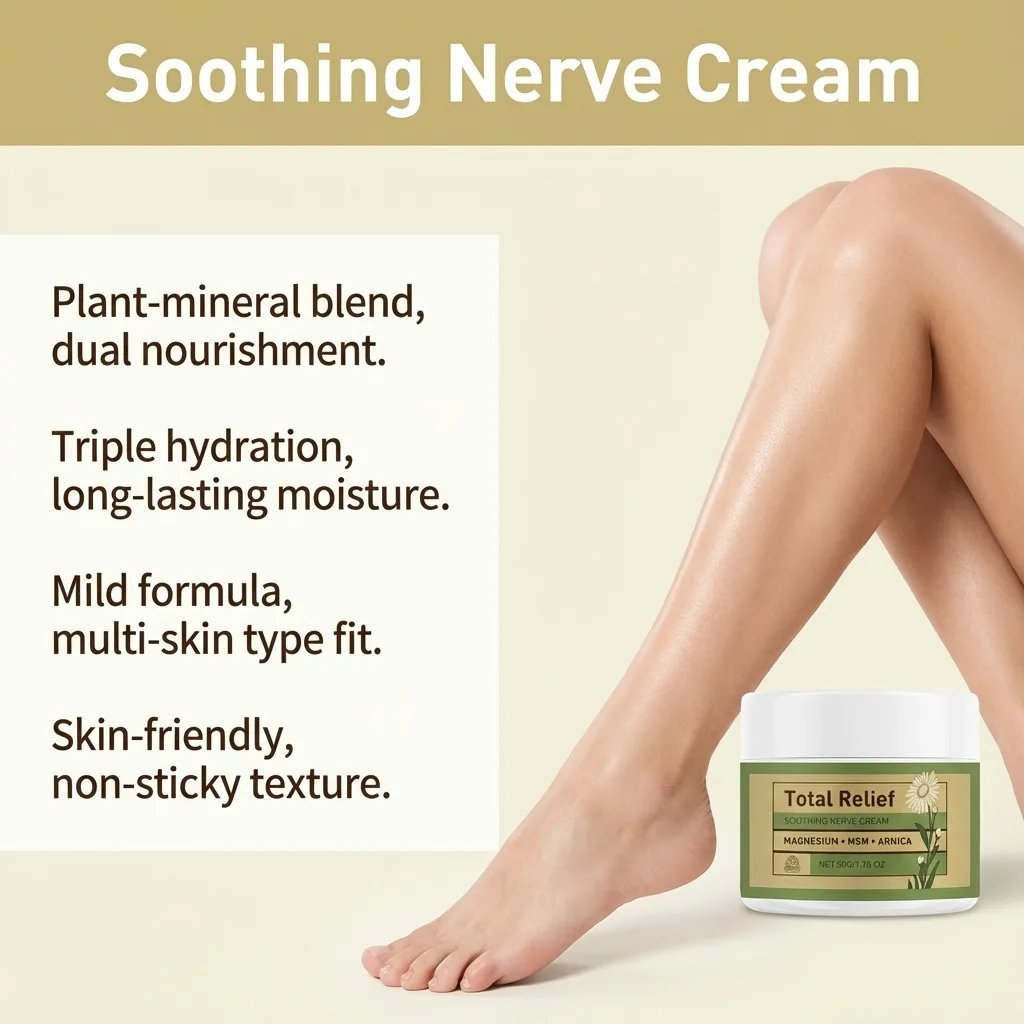 Magnesium Soothing Cream Nerves Relief Long-Lasting Hydration Prevent Drying Moisturizing Body Cream Magnesium Soothing Cream Nerves Relief Long-Lasting Hydration Prevent Drying Moisturizing Body Cream