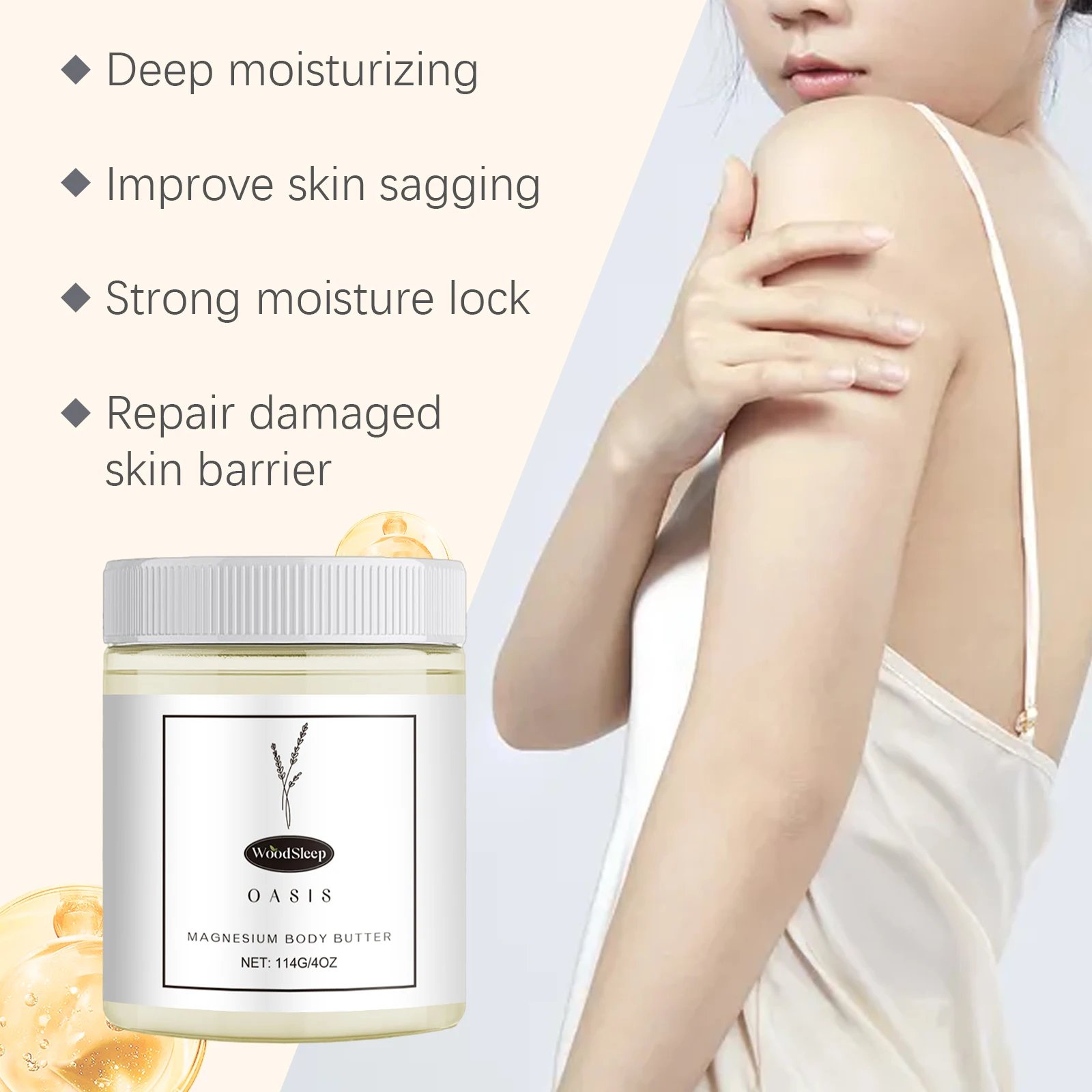 Shea Butter Body Lotion Moisturizing Magnesium Body Butter Nourishing Skin Soft Smooth Soothes Muscles Body Skincare Cream Shea Butter Body Lotion Moisturizing Magnesium Body Butter Nourishing Skin Soft Smooth Soothes Muscles Body Skincare Cream