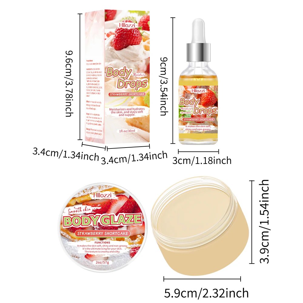 Body Glaze & Body Oil Combination Various flavors Non-greasy Hydrating and moisturizing Body Lotion Massag Body Glaze & Body Oil Combination Various flavors Non-greasy Hydrating and moisturizing Body Lotion Massag