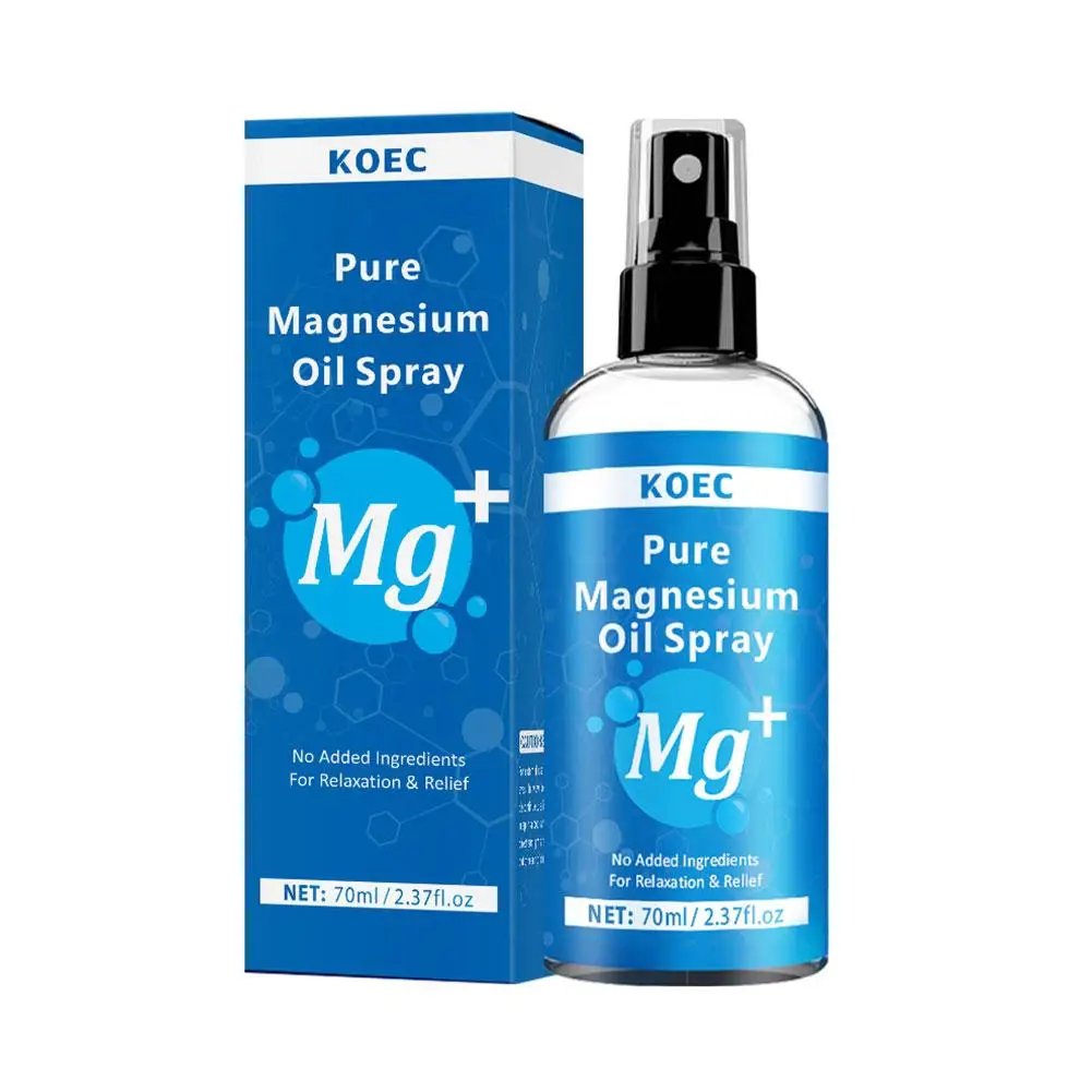 1/2PCS Magnesium Oil Spray for Feet & Sleep, Relief & Relaxation, Smoothes And Softens Skin,Muscle Health Leg & Joint Care 70g