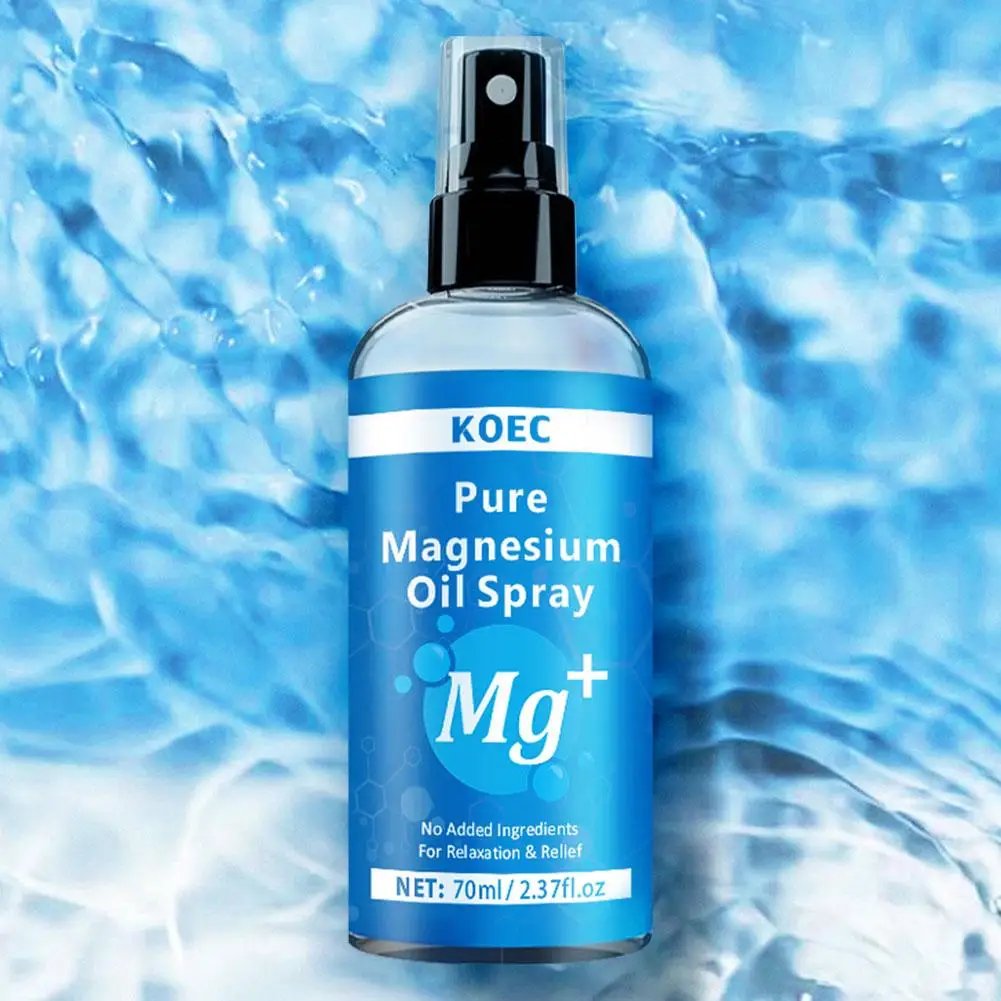1/2PCS Magnesium Oil Spray for Feet & Sleep, Relief & Relaxation, Smoothes And Softens Skin,Muscle Health Leg & Joint Care 70g