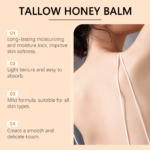 Tallow Honey Balm Glowing Hydrating Skin Enhacne Elasticity Improve Dullness Fade Fine Lines Firming Face Body Moisturize Cream - Image 6