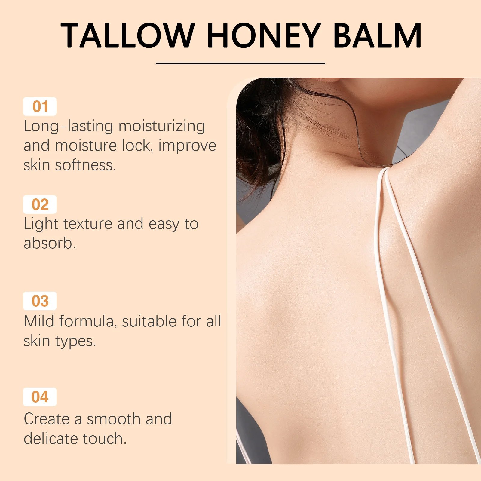 Tallow Honey Balm Glowing Hydrating Skin Enhacne Elasticity Improve Dullness Fade Fine Lines Firming Face Body Moisturize Cream Tallow Honey Balm Glowing Hydrating Skin Enhacne Elasticity Improve Dullness Fade Fine Lines Firming Face Body Moisturize Cream