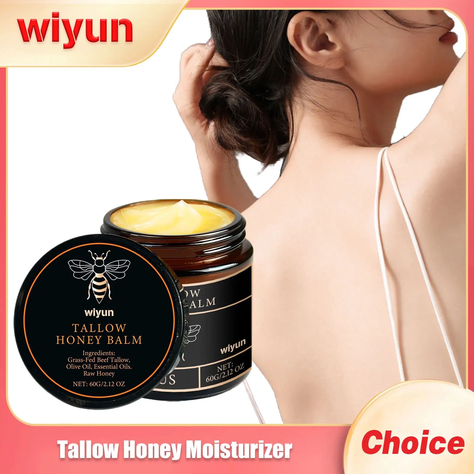 23182-iftshj.jpg Beef Tallow Face Cream Improves Loose Skin Lasting Moisturizing Soothing Anti Aging Lifting Brightening Nourishing Skin Care - Image 1