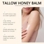 Whipped Beef Tallow Honey Balm Deeply Moisturizer Brightening Fast Absorption Grass Fed Grass Finished Face Cream Body Lotion - Image 2