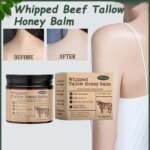 Whipped Beef Tallow Honey Balm Deeply Moisturizer Brightening Fast Absorption Grass Fed Grass Finished Face Cream Body Lotion