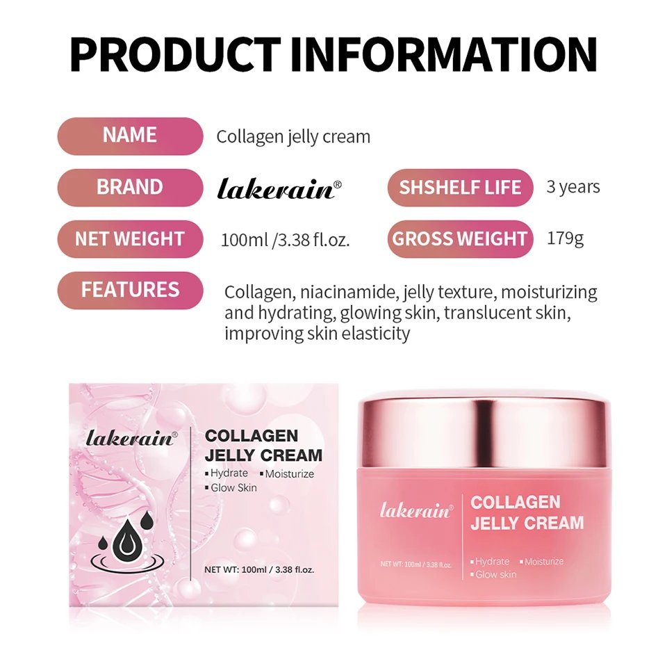 Anti Aging Collagen Face Cream 100ml Niacinamide Moisturizer Hydrating Gel For Tightening Soothing Firmness Skincare Anti Aging Collagen Face Cream 100ml Niacinamide Moisturizer Hydrating Gel For Tightening Soothing Firmness Skincare