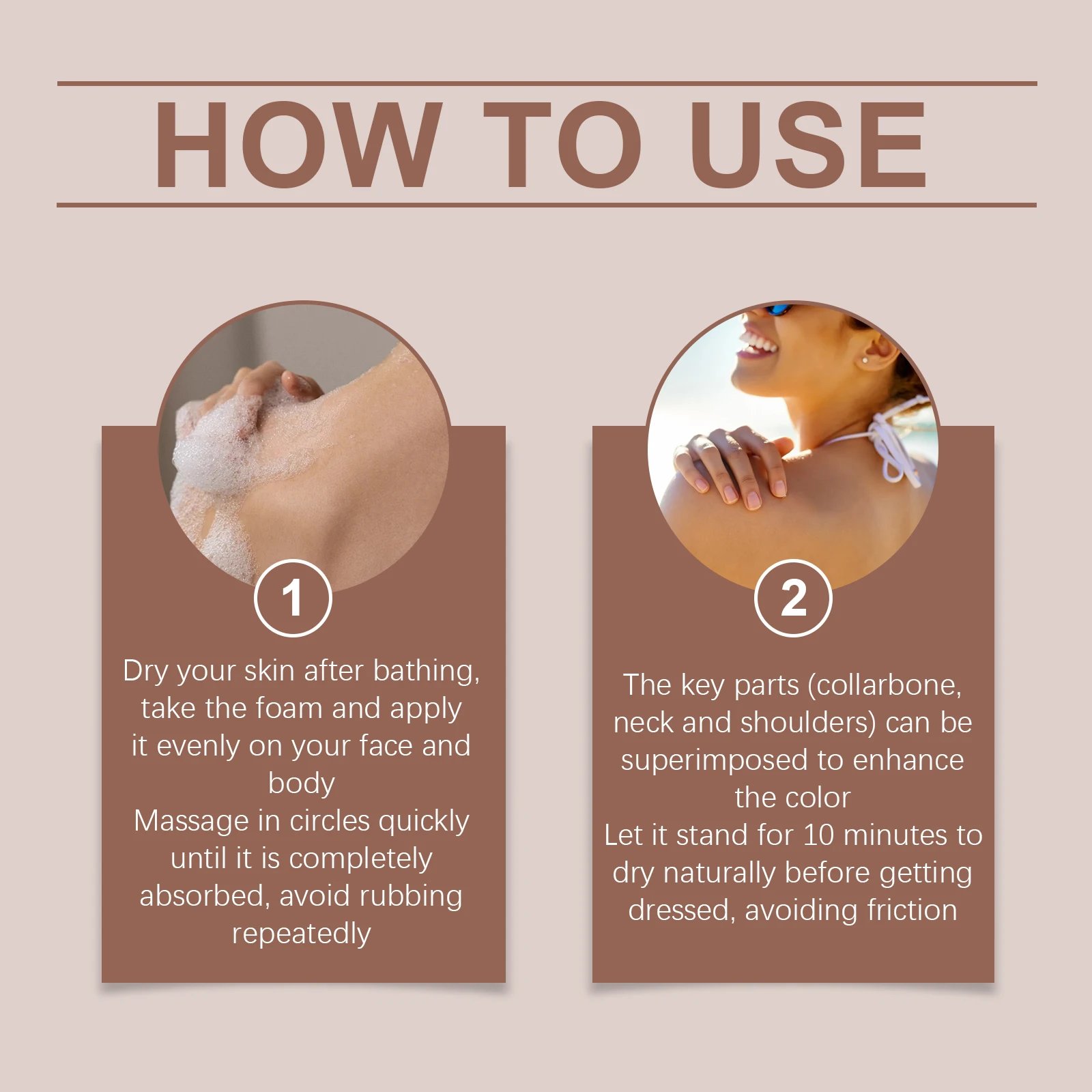 1~3h Self Tan Express Mousse Fast Acting Fake Tan Develops for Dark Fake Tan Face Body Fast-Absorbing Moisturizing Tan Boosting 1~3h Self Tan Express Mousse Fast Acting Fake Tan Develops for Dark Fake Tan Face Body Fast-Absorbing Moisturizing Tan Boosting