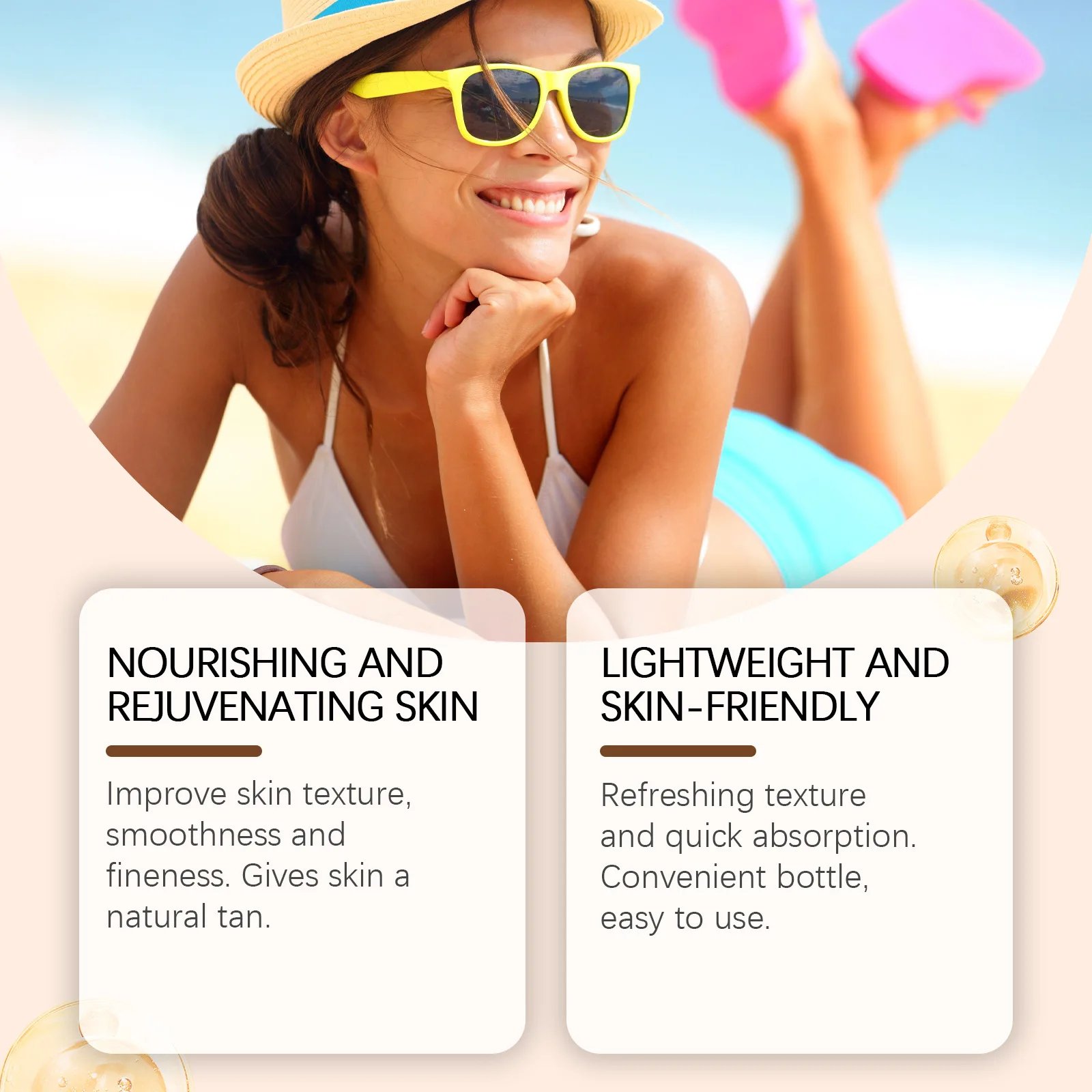 OceAura Tanning Oil Lotion Deep Moisturizing Nourishing Skin Rejuvenating Long Lasting Tan Lightweight Non Greasy Bronzing Oil OceAura Tanning Oil Lotion Deep Moisturizing Nourishing Skin Rejuvenating Long Lasting Tan Lightweight Non Greasy Bronzing Oil