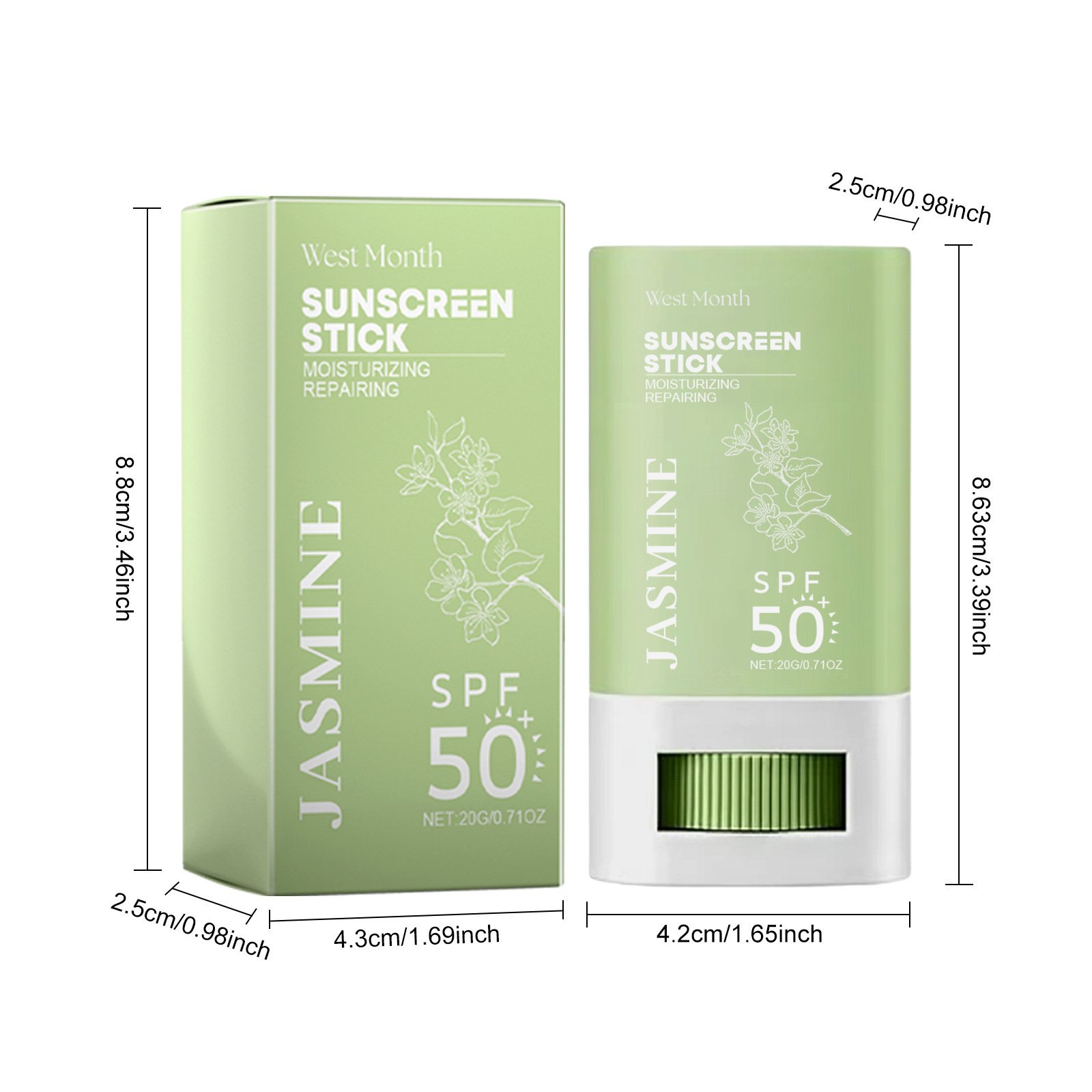 Spf 50+ Sunscreen Stick UV Protective Brightening Waterproof Sweatproof Refreshing Deep Moisturizing Lightweight Sunscreen Stick Spf 50+ Sunscreen Stick UV Protective Brightening Waterproof Sweatproof Refreshing Deep Moisturizing Lightweight Sunscreen Stick