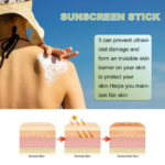 Spf 50+ Sunscreen Stick UV Protective Brightening Waterproof Sweatproof Refreshing Deep Moisturizing Lightweight Sunscreen Stick - Image 4