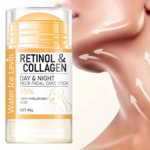 Retinol & Collagen Neck Facial Care Stick with Hyaluronic Acid, Deeply Moisturizes and Firms Skin Day & Night