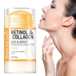 Retinol & Collagen Neck Facial Care Stick with Hyaluronic Acid, Deeply Moisturizes and Firms Skin Day & Night - Image 4