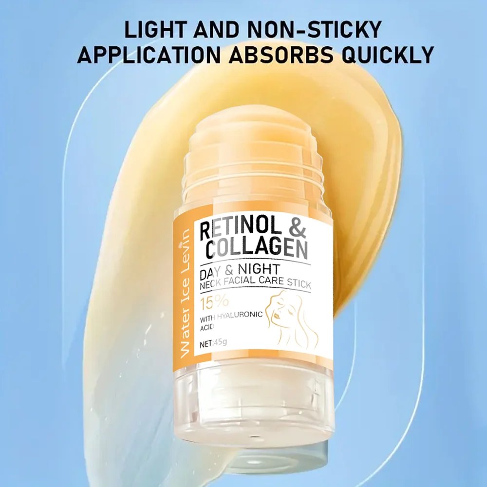 Retinol & Collagen Neck Facial Care Stick with Hyaluronic Acid, Deeply Moisturizes and Firms Skin Day & Night Retinol & Collagen Neck Facial Care Stick with Hyaluronic Acid, Deeply Moisturizes and Firms Skin Day & Night
