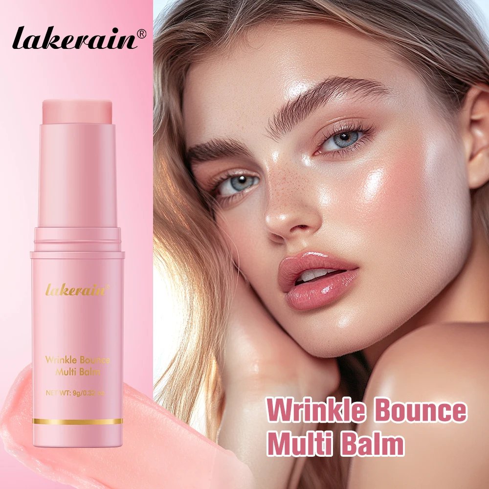 23502-ugtbdm.jpg Wrinkle Bounce Multi Balm Extract Deep Hydrating Facial Skin Multi-functional Pink Balm Stick Skin Care Makeup Base Products - Image 1