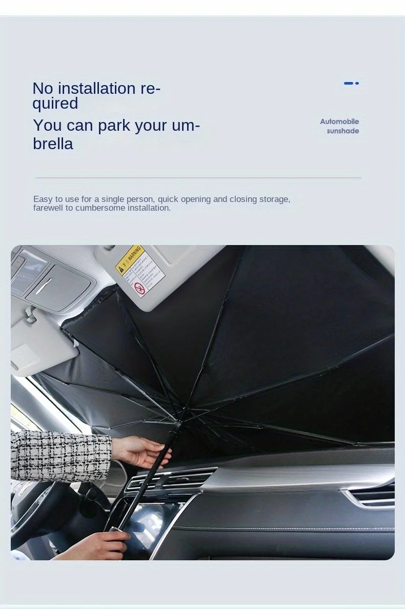 Car parasol inside the front windshield sunscreen sunshade artifact car sunscreen insulation sunshade portable storage Car parasol inside the front windshield sunscreen sunshade artifact car sunscreen insulation sunshade portable storage