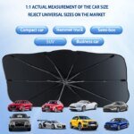 Car parasol inside the front windshield sunscreen sunshade artifact car sunscreen insulation sunshade portable storage - Image 4