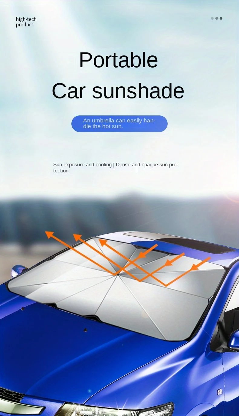 Car parasol inside the front windshield sunscreen sunshade artifact car sunscreen insulation sunshade portable storage Car parasol inside the front windshield sunscreen sunshade artifact car sunscreen insulation sunshade portable storage