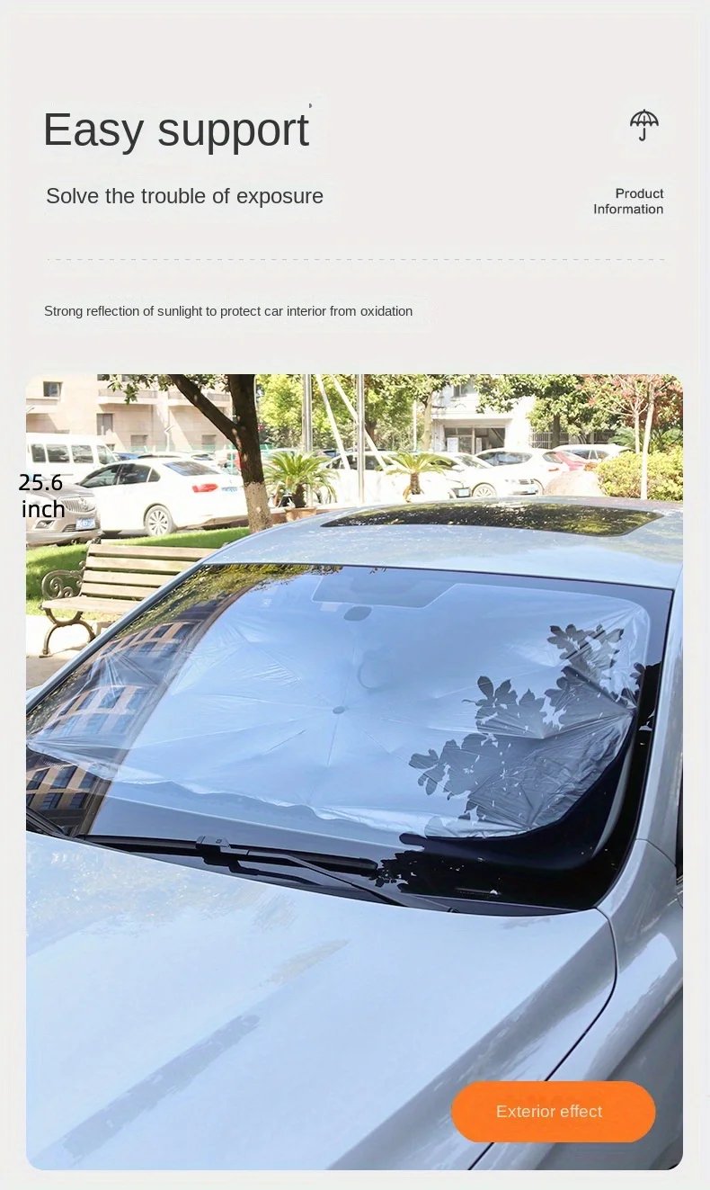 Car parasol inside the front windshield sunscreen sunshade artifact car sunscreen insulation sunshade portable storage Car parasol inside the front windshield sunscreen sunshade artifact car sunscreen insulation sunshade portable storage