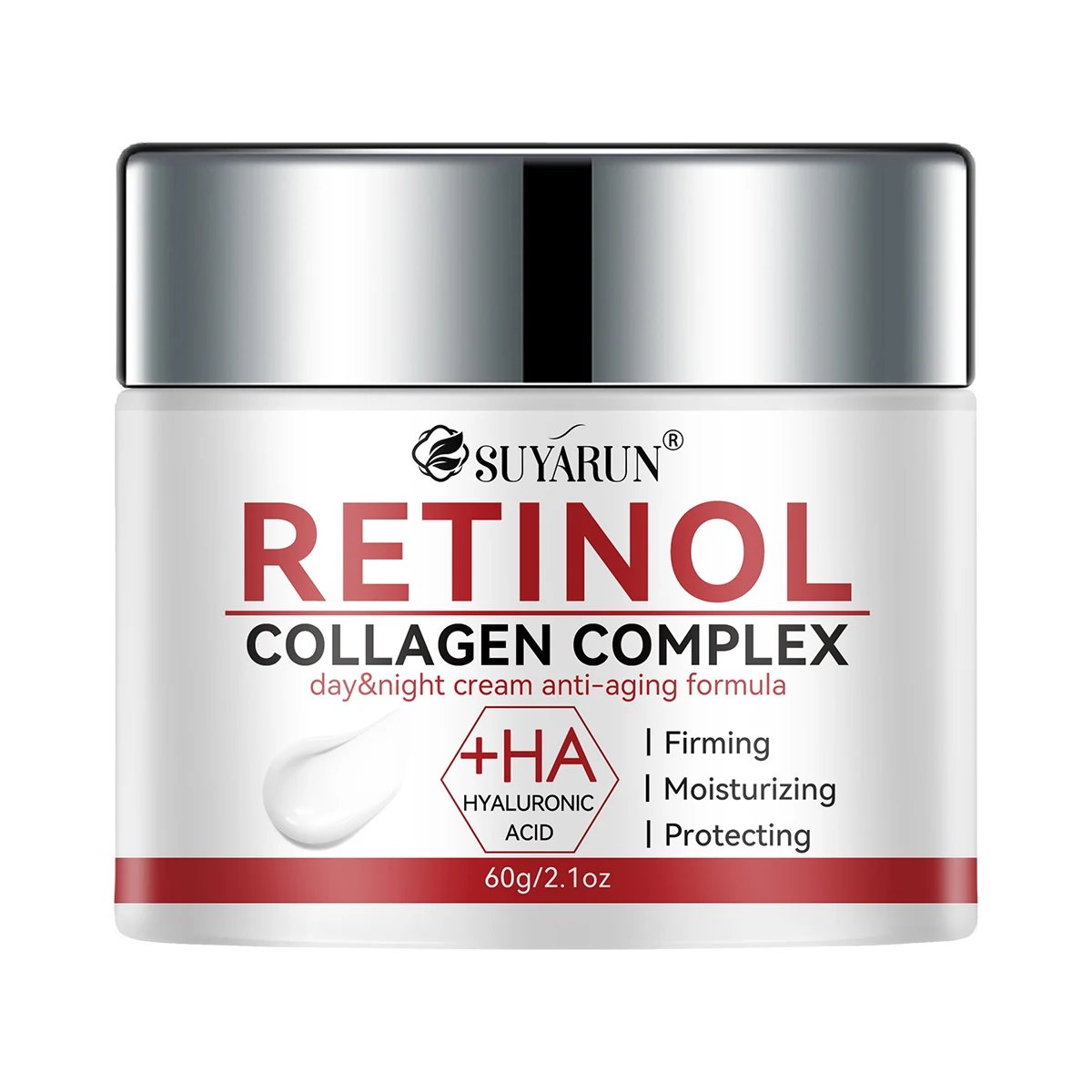 SUYARUN Firming White Cream Rich in Retinol and Hyaluronic Acid That Brightens and Hydrates, Removes Wrinkles and Resists Aging SUYARUN Firming White Cream Rich in Retinol and Hyaluronic Acid That Brightens and Hydrates, Removes Wrinkles and Resists Aging