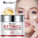 SUYARUN Firming White Cream Rich in Retinol and Hyaluronic Acid That Brightens and Hydrates, Removes Wrinkles and Resists Aging