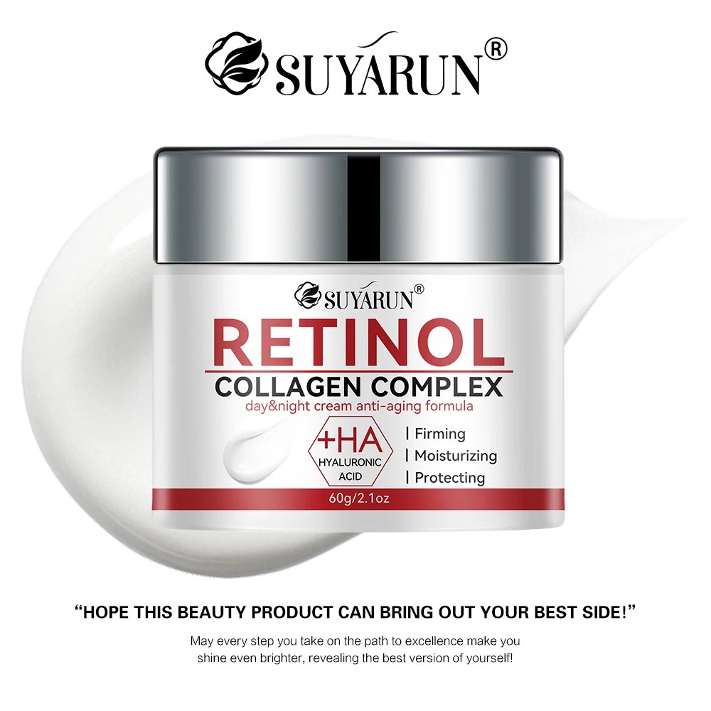 SUYARUN Firming White Cream Rich in Retinol and Hyaluronic Acid That Brightens and Hydrates, Removes Wrinkles and Resists Aging SUYARUN Firming White Cream Rich in Retinol and Hyaluronic Acid That Brightens and Hydrates, Removes Wrinkles and Resists Aging