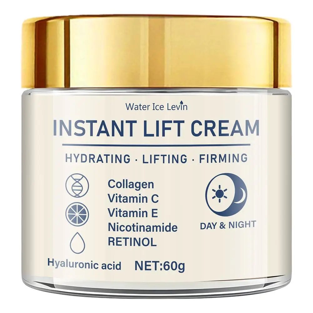 60g Instant Lift Face Cream Firming Skin Tightening Anti Wrinkle Collagen Hyaluronic Acid Hydrating Nourishing Facial Moisturize 60g Instant Lift Face Cream Firming Skin Tightening Anti Wrinkle Collagen Hyaluronic Acid Hydrating Nourishing Facial Moisturize