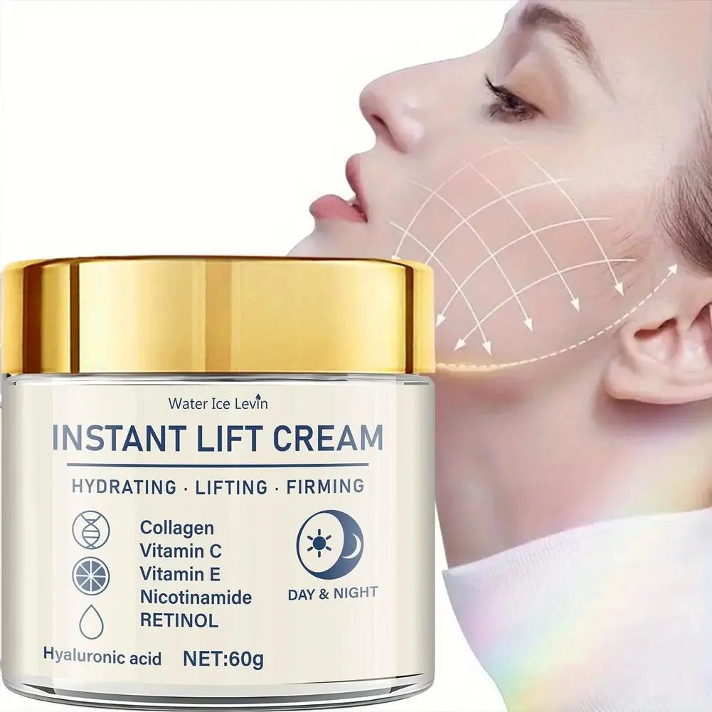 60g Instant Lift Face Cream Firming Skin Tightening Anti Wrinkle Collagen Hyaluronic Acid Hydrating Nourishing Facial Moisturize 60g Instant Lift Face Cream Firming Skin Tightening Anti Wrinkle Collagen Hyaluronic Acid Hydrating Nourishing Facial Moisturize