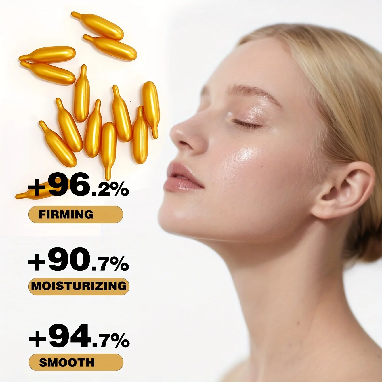 Vitamin E Serum Capsules, Single-Use Essence Capsules, Hydrating and Moisturizing Facial Skin 90 Capsules/Bottle - 1 Bottle Vitamin E Serum Capsules, Single-Use Essence Capsules, Hydrating and Moisturizing Facial Skin 90 Capsules/Bottle - 1 Bottle