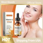 Vitamin C Facial Essence Fade Dark Spots Eliminate Freckles Acne Marks Repair Smooth Skin Care Hyaluronic Acid Brightening Serum