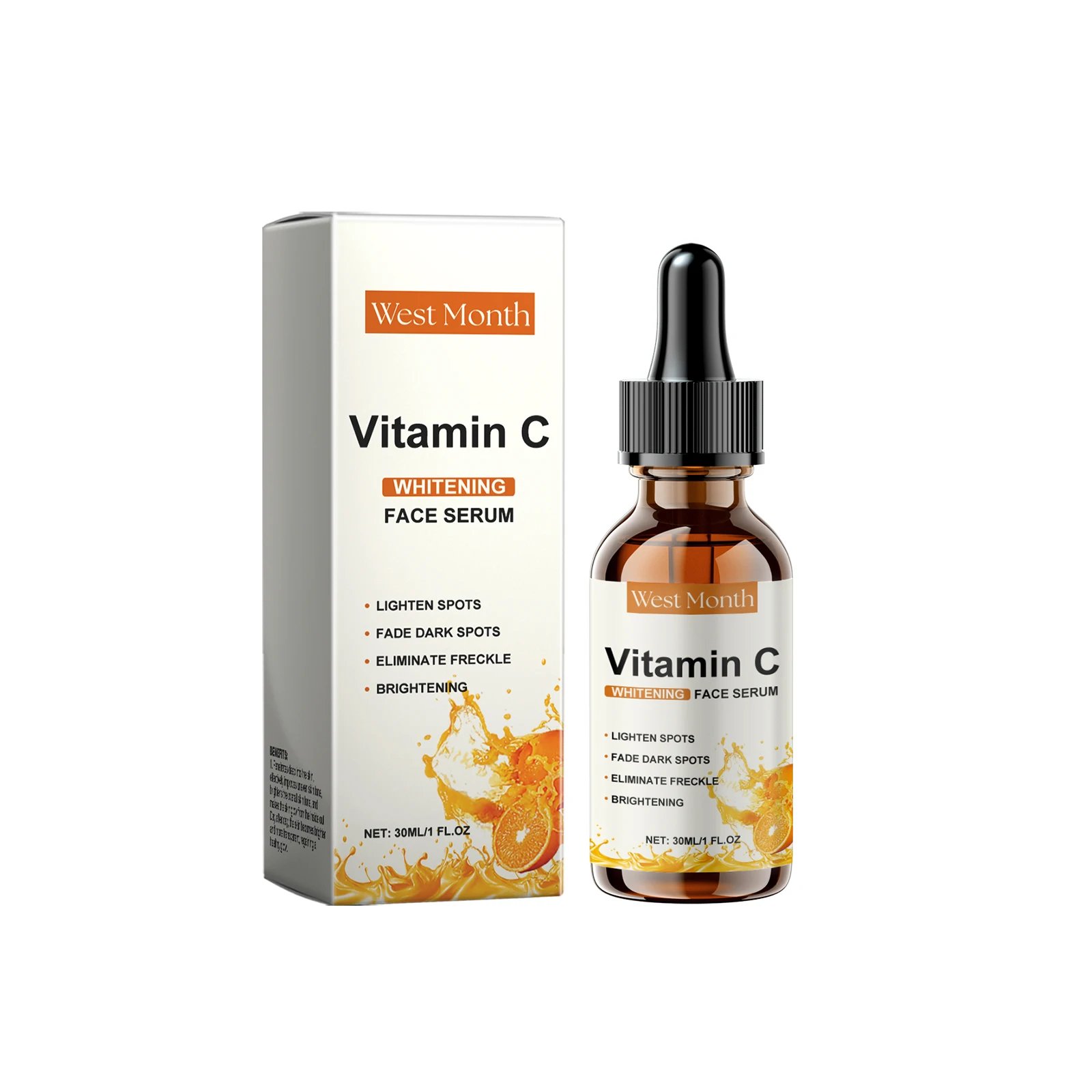 Vitamin C Facial Essence Fade Dark Spots Eliminate Freckles Acne Marks Repair Smooth Skin Care Hyaluronic Acid Brightening Serum