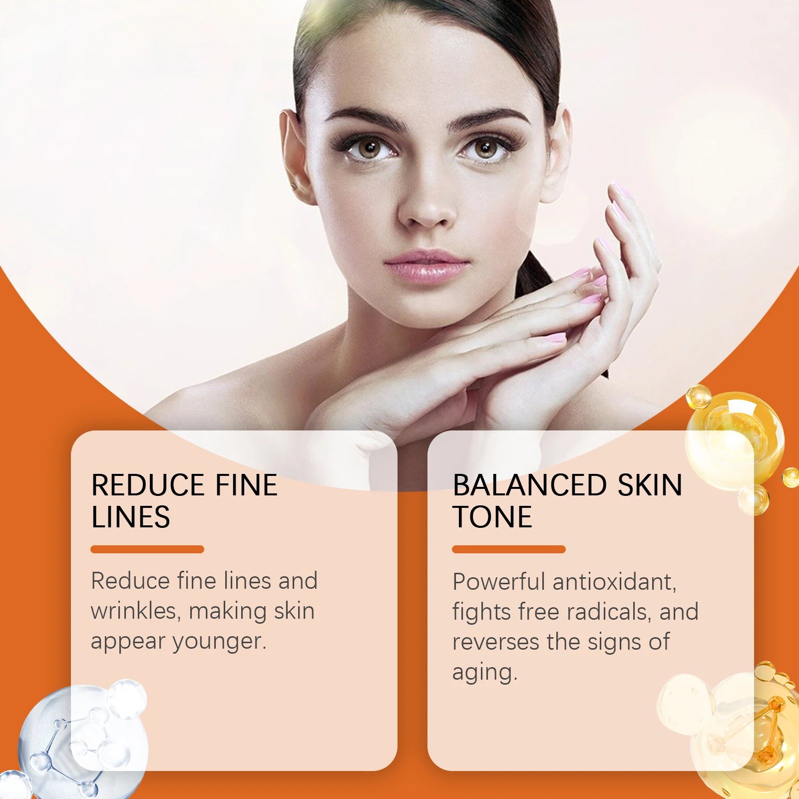 Vitamin C Facial Essence Fade Dark Spots Eliminate Freckles Acne Marks Repair Smooth Skin Care Hyaluronic Acid Brightening Serum