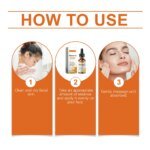 Vitamin C Facial Essence Fade Dark Spots Eliminate Freckles Acne Marks Repair Smooth Skin Care Hyaluronic Acid Brightening Serum - Image 6