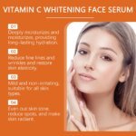Vitamin C Facial Essence Fade Dark Spots Eliminate Freckles Acne Marks Repair Smooth Skin Care Hyaluronic Acid Brightening Serum - Image 4