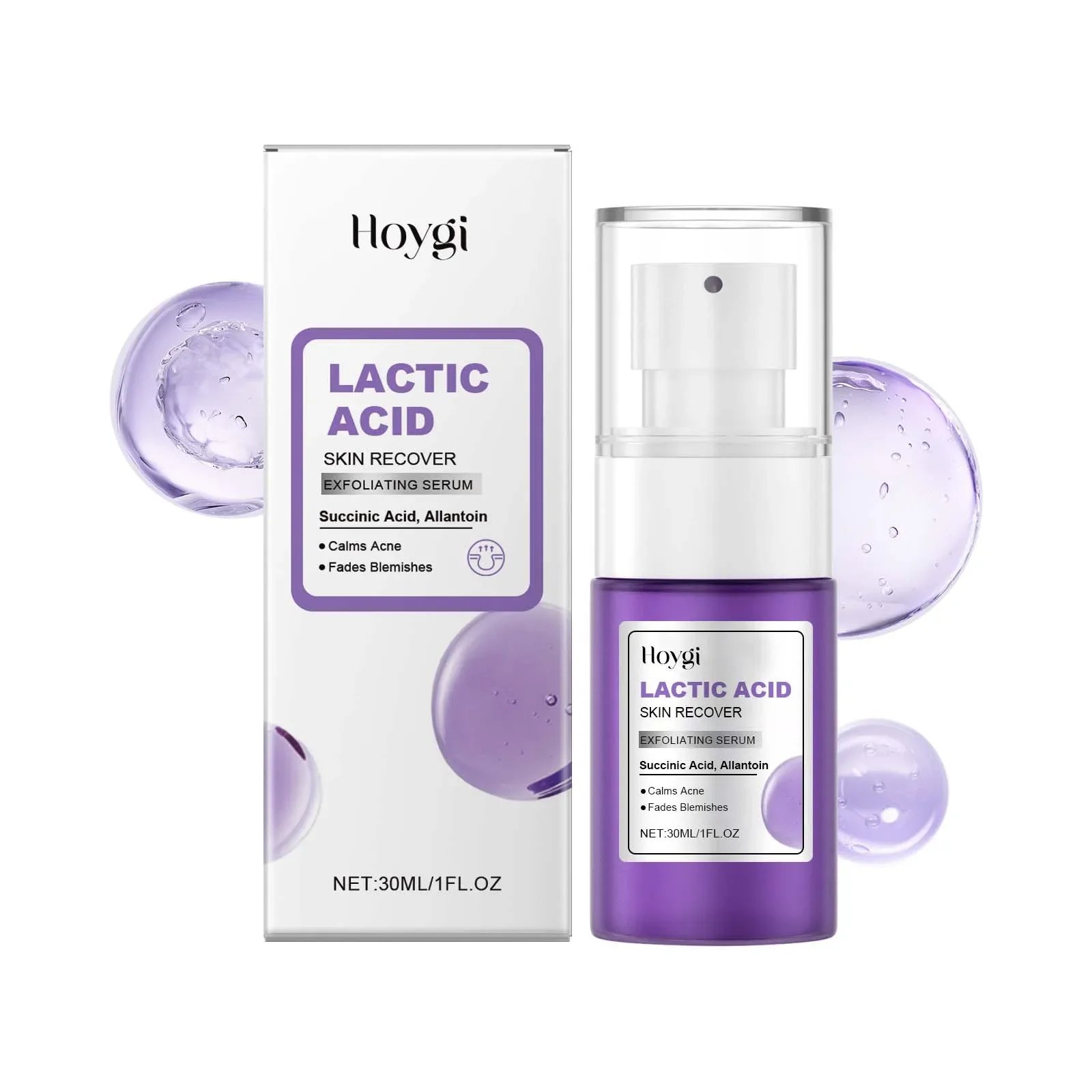 Exfoliating Serum Anti Acne Reliece Dryness Shrink Pores Remove Dead Skin Brightening Lactic Acid Serum Nourishing Face Essence