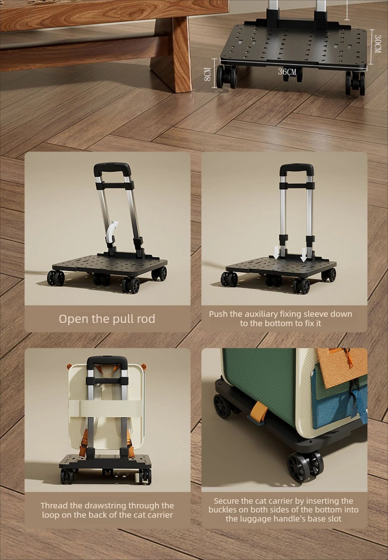 Rolling Cat Carrier with Wheels for Large Cats Small Dogs Up To 10kg Ideal for Travel Walking and Camping Cat Handbag Dog Bag Rolling Cat Carrier with Wheels for Large Cats Small Dogs Up To 10kg Ideal for Travel Walking and Camping Cat Handbag Dog Bag