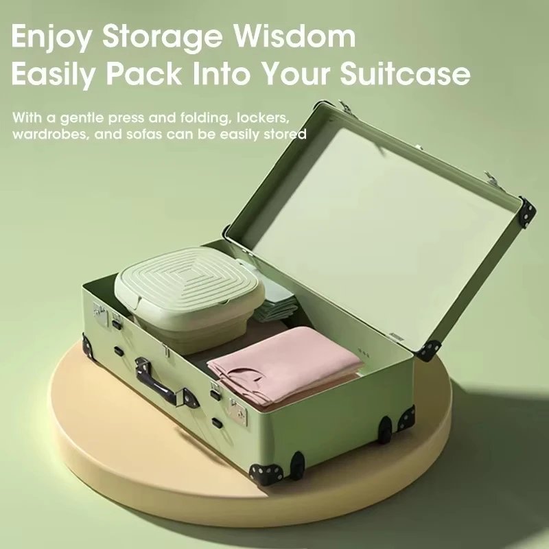 Mini Portable Folding Washing Machine Centrifuge Dehydration Barrel for Underwear Sock Clothes