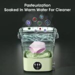 Mini Portable Folding Washing Machine Centrifuge Dehydration Barrel for Underwear Sock Clothes - Image 3