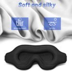 Sleep Eye Mask for Men Women, Lash Extensions 3D Sleeping Mask, Travel Blackout Night Blindfold Eye Shade Cover with Adjustable - Image 5