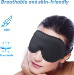 Sleep Eye Mask for Men Women, Lash Extensions 3D Sleeping Mask, Travel Blackout Night Blindfold Eye Shade Cover with Adjustable - Image 6