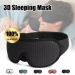 3D Sleeping Mask Block Out Light Soft Padded Sleep Mask For Eyes Slaapmasker Eye Shade Blindfold Sleeping Aid Face Mask Eyepatch
