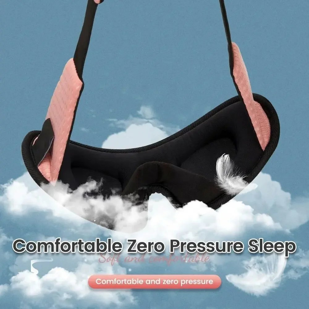 3D Sleeping Mask Block Out Light Soft Padded Sleep Mask For Eyes Slaapmasker Eye Shade Blindfold Sleeping Aid Face Mask Eyepatch